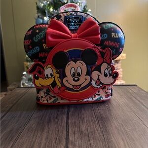 Mickey and Friends Loungefly Ear Holder Backpack